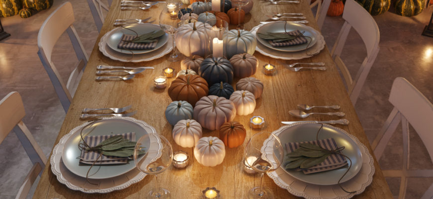 Cozy,Nordic,Kitchen,In,An,Apartment.,Thanksgiving,And,Fall,Concept.